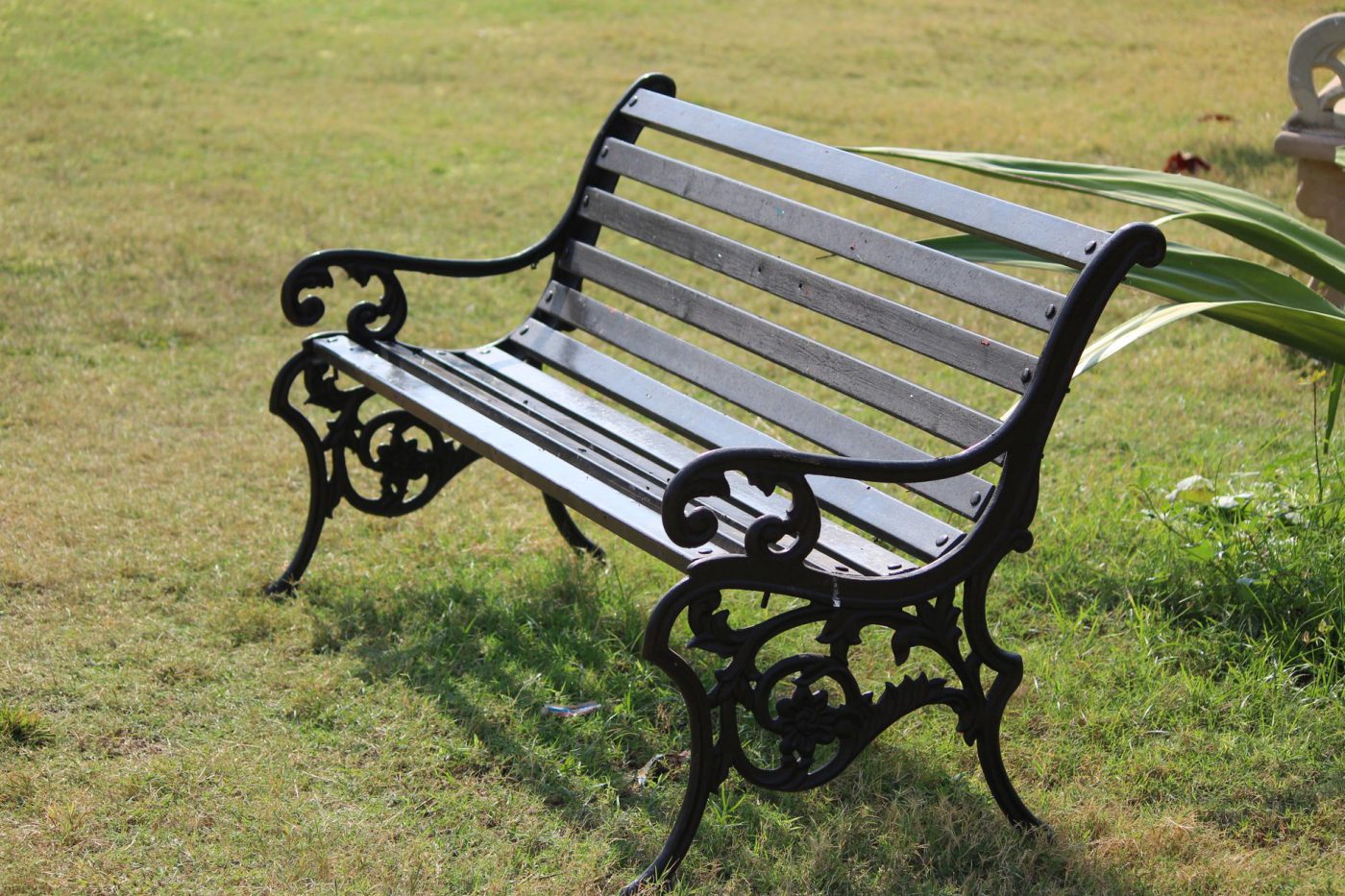Banc de jardin bois et fonte