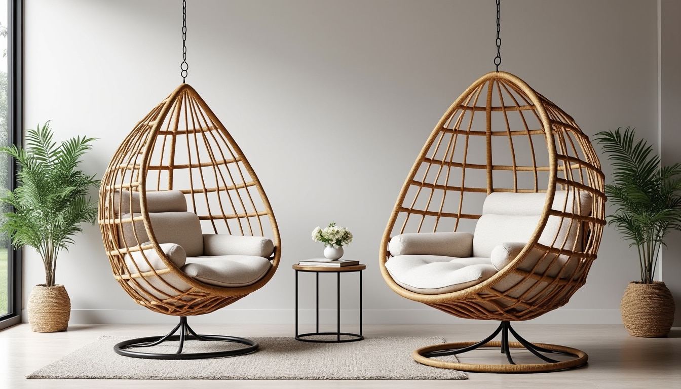 Fauteuil suspendu une ou deux places : les dimensions réelles
